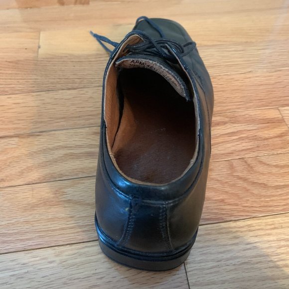 Black Leather Rockport Oxford Shoes - Picture 3 of 5